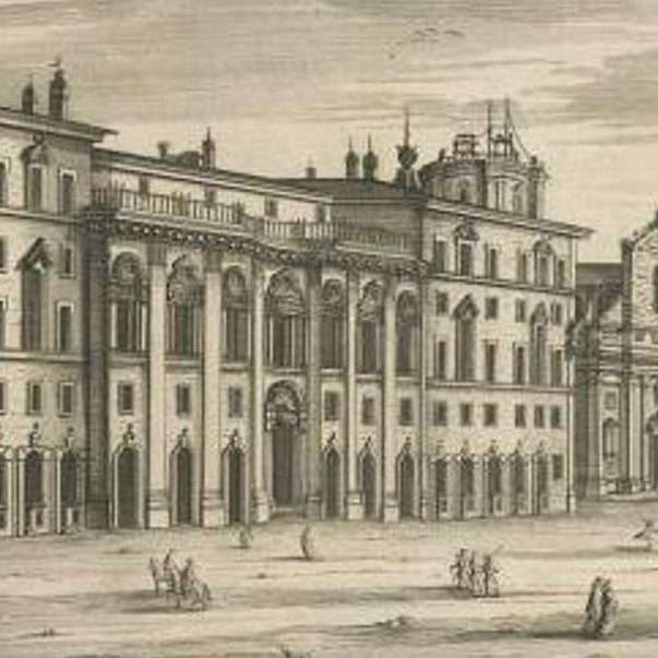 Antique Print Depicting the Collegio Di Propaganda Fide in Rome, 1704