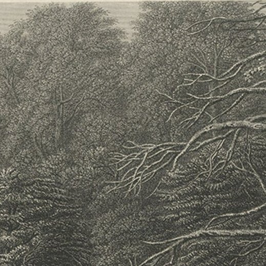 Steel Engraving of Haddon Hall, River Wye, Bakewell, Derbyshire, England, 1875