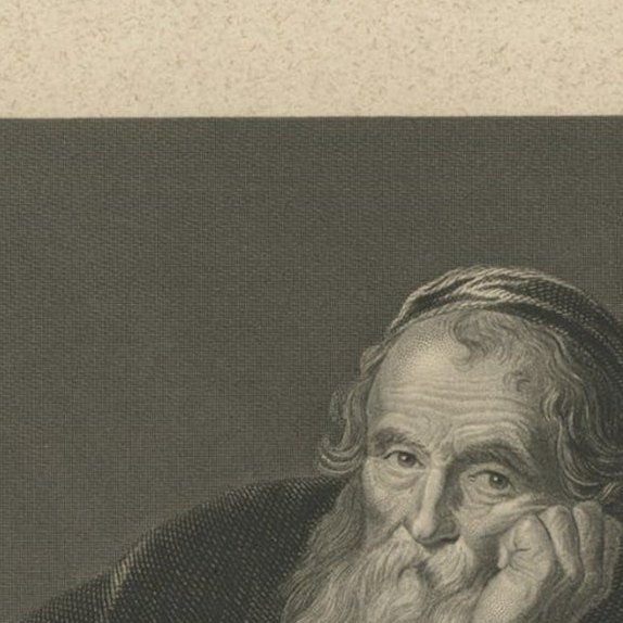 Original Antique Print of a Rabbi, Published circa 1850