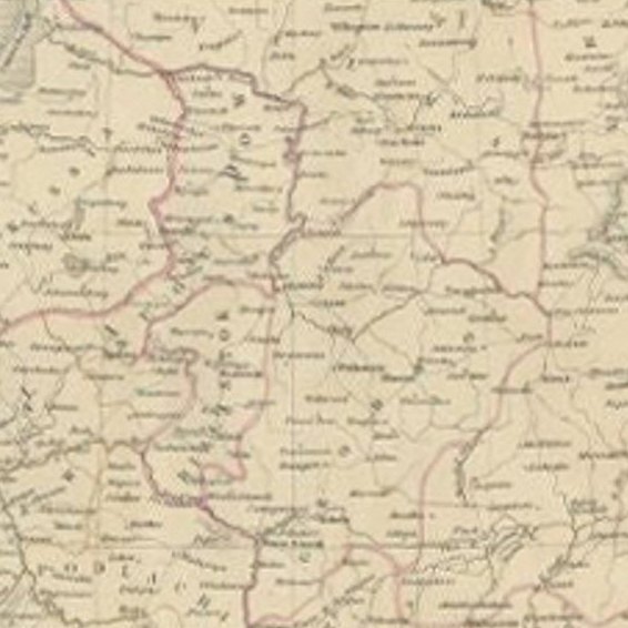 Antique Map of Russia from the Baltic to the Black Sea by Sharpe, 1849