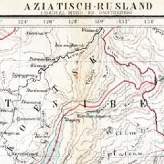 Antique Map of Russia in Asia by Kuyper, c.1880