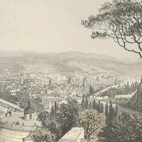 Antique View of the City of Nice on the South-Coast of France, c.1865
