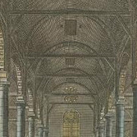 Antique Print of the 'Zuiderkerk' in Amsterdam, Holland, 1765
