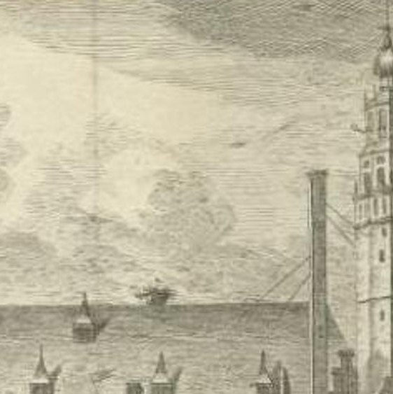 Antique Print of the Rebellion of Haarlem in 1492 by Fokke, c.1750
