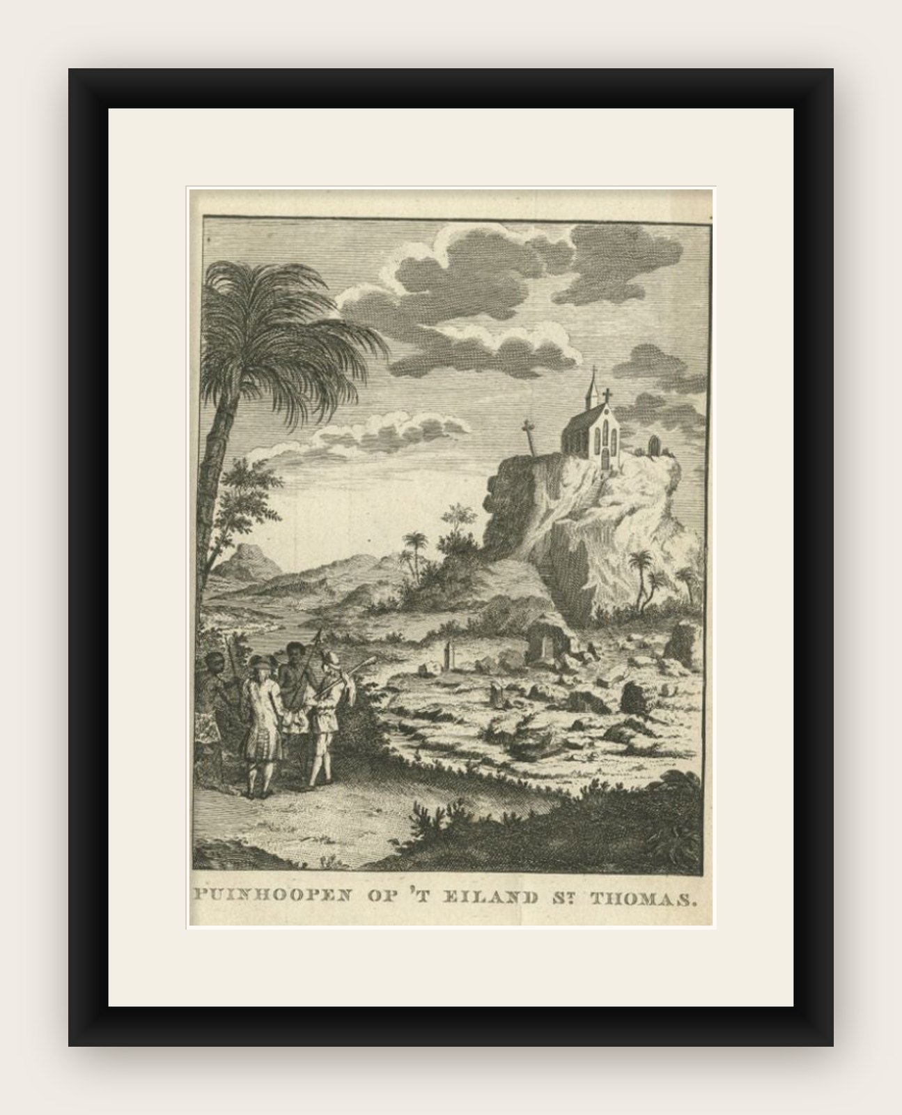 Antique Print of the Island of San Thome by Conradi, 1784
