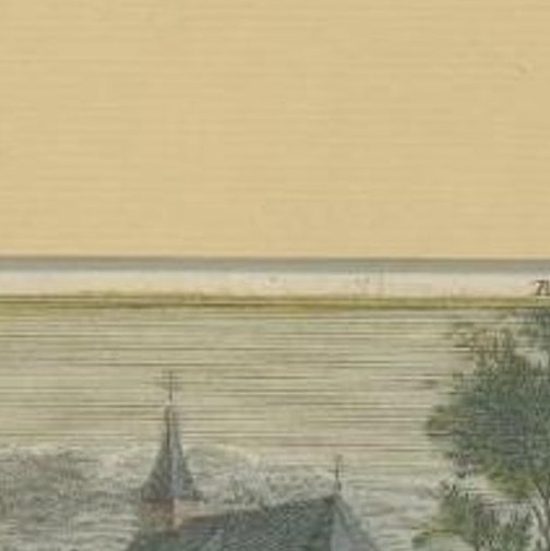 Antique Print of the Villages of Rietwijk and Nieuwerkerk, Holland, C.1723
