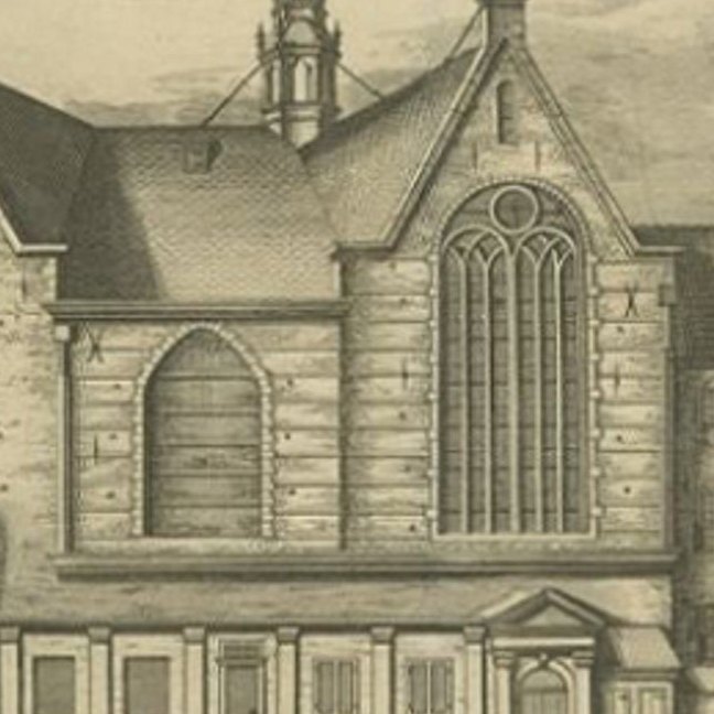Antique Print of the 'Sint-Olofskapel' in Amsterdam, c.1693