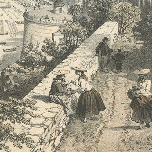 Antique View of the City of Nice on the South-Coast of France, c.1865