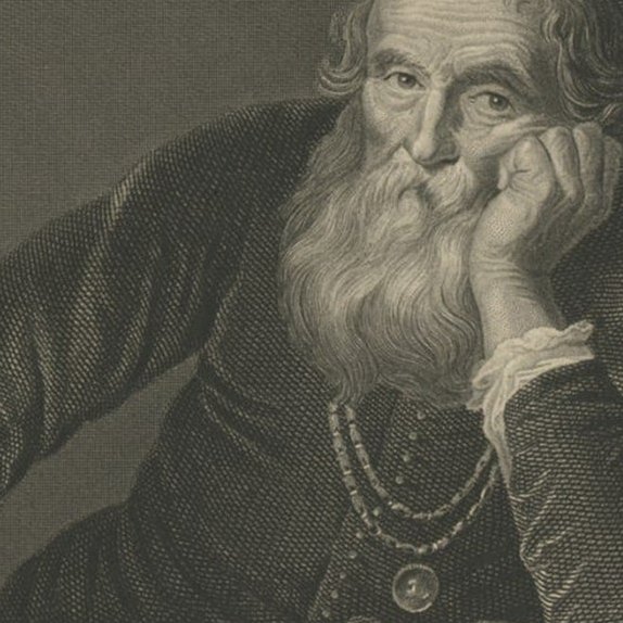 Original Antique Print of a Rabbi, Published circa 1850