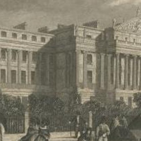 Antique Print of Cumberland Terrace in Regent's Parc, circa 1840