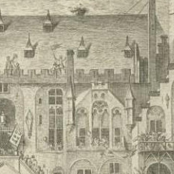 Antique Print of the Rebellion of Haarlem in 1492 by Fokke, c.1750