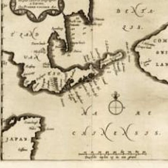 Extremely Rare Map of The land of Eso or Hokkaido in Japan, 1725