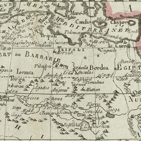 Antique Map of Africa with Ocean Currents and Other Details, C.1780