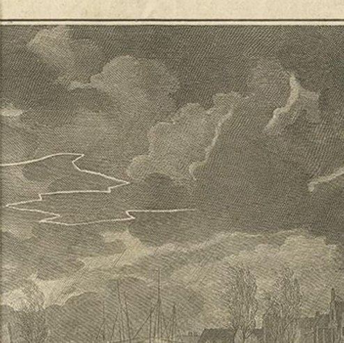 Antique Print of the Flood at Delfshaven, the Netherlands, 1776