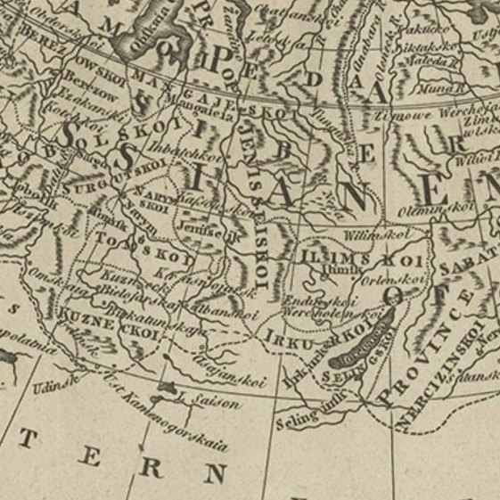 Original Antique Engraved Map of the Russian Empire, 1778