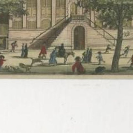 Antique Print of the 'Westerhal' in Amsterdam by Dapper, c.1663
