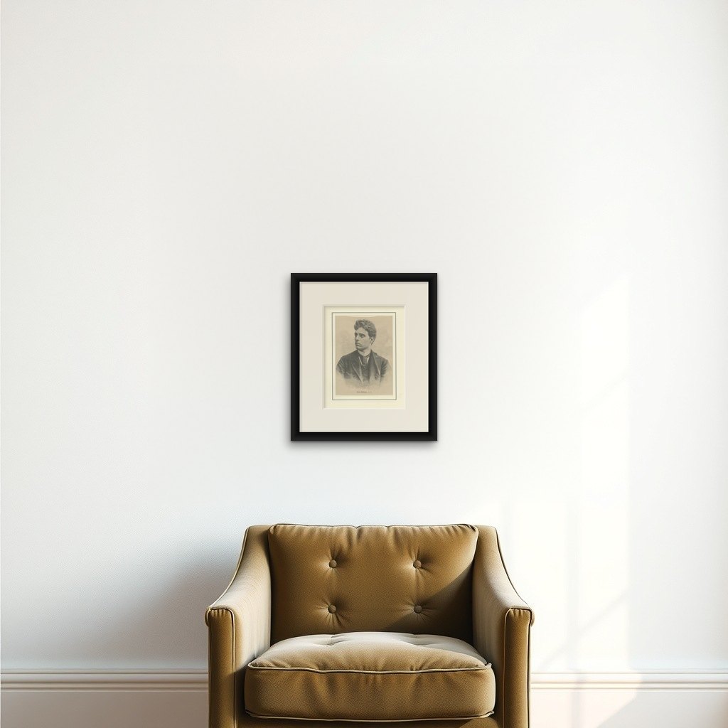 Print of Pietro Mascagni, Italian Composer Primarily Known for his Operas, 1892
