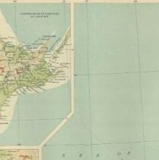 Antique Map of the Region of Tokyo and Nagasaki in Japan, 1922