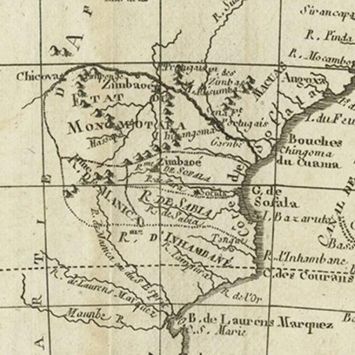 Antique Map of Mozambique Channel with Madagascar and Inset of Cape Region, 1780