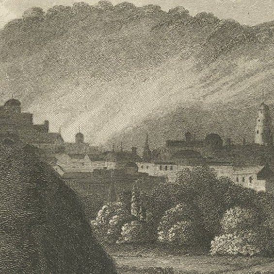 Antique Print View of Tula, the Sheffield of Russia, Near Moscow, Russia, 1811